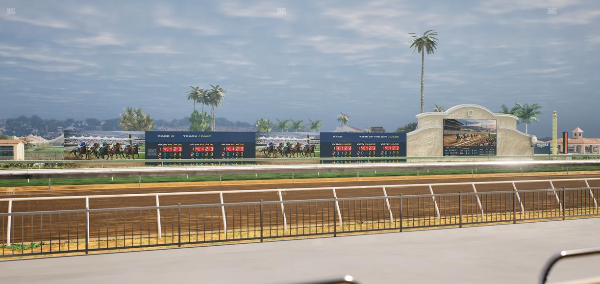 Del Mar Thoroughbred Club - Section Stretch Run Grill W Lvl 1 Tbl 104 Seat View