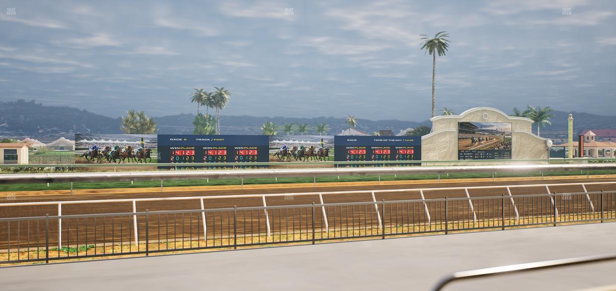 Del Mar Thoroughbred Club - Section Stretch Run Grill W Lvl 1 Tbl 105 Seat View