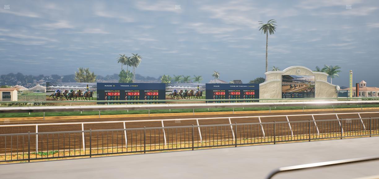 Del Mar Thoroughbred Club - Section Stretch Run Grill W Lvl 1 Tbl 105 Seat View