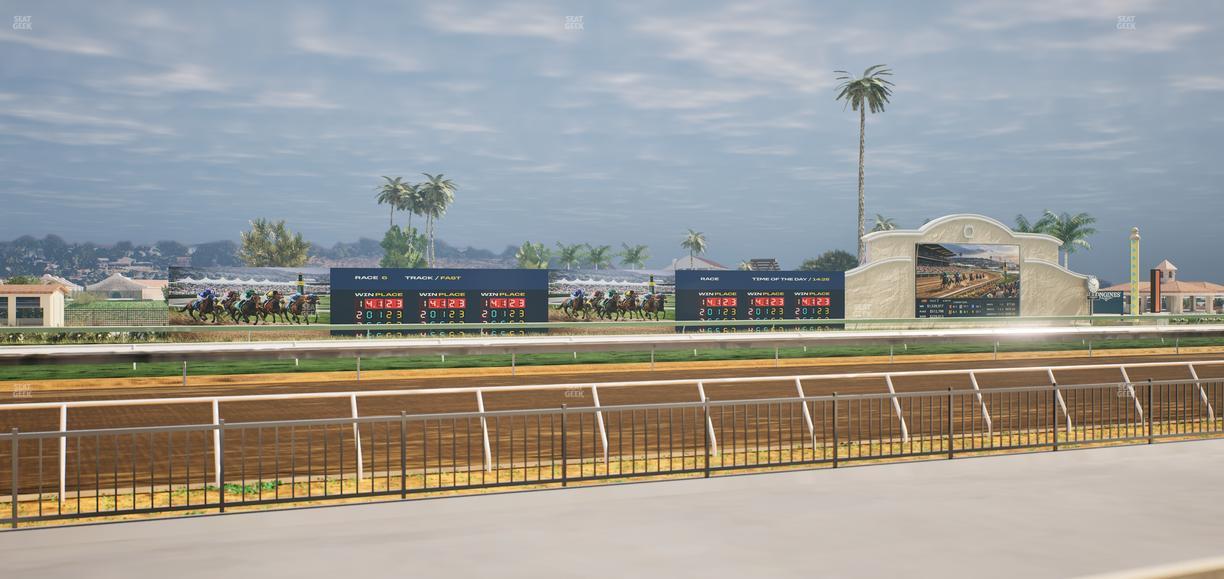 Del Mar Thoroughbred Club - Section Stretch Run Grill W Lvl 1 Tbl 106 Seat View