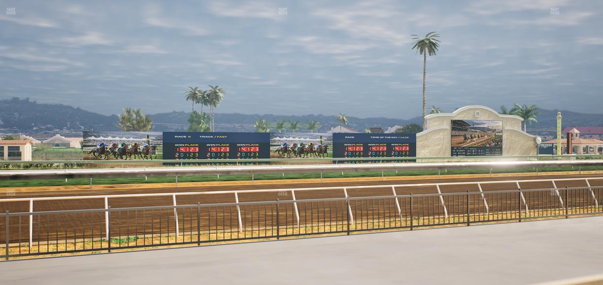 Del Mar Thoroughbred Club - Section Stretch Run Grill W Lvl 1 Tbl 106 Seat View