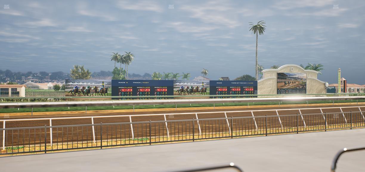 Del Mar Thoroughbred Club - Section Stretch Run Grill W Lvl 1 Tbl 110 Seat View