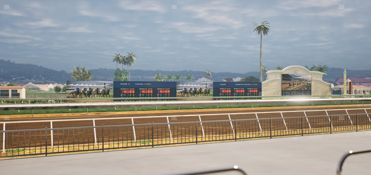 Del Mar Thoroughbred Club - Section Stretch Run Grill W Lvl 1 Tbl 110 Seat View