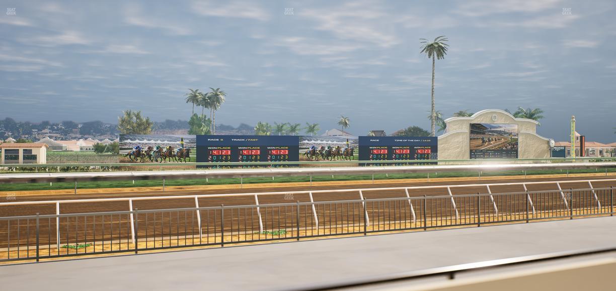Del Mar Thoroughbred Club - Section Stretch Run Grill W Lvl 1 Tbl 111 Seat View