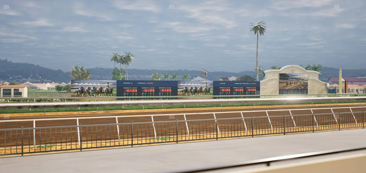 Del Mar Thoroughbred Club - Section Stretch Run Grill W Lvl 1 Tbl 111 Seat View
