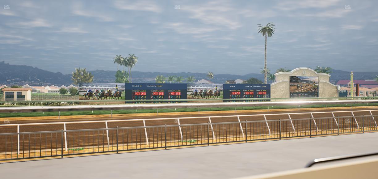Del Mar Thoroughbred Club - Section Stretch Run Grill W Lvl 1 Tbl 112 Seat View