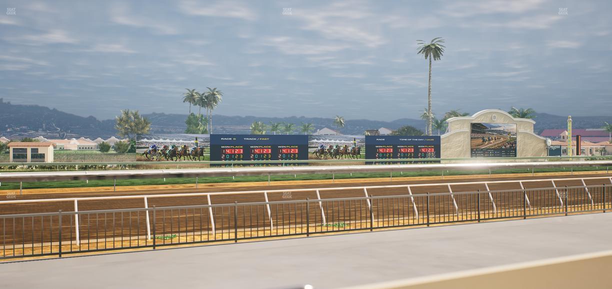 Del Mar Thoroughbred Club - Section Stretch Run Grill W Lvl 1 Tbl 113 Seat View