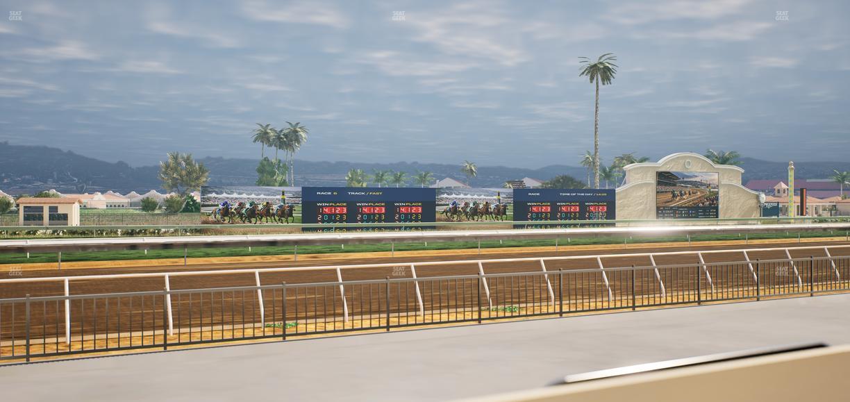 Del Mar Thoroughbred Club - Section Stretch Run Grill W Lvl 1 Tbl 114 Seat View