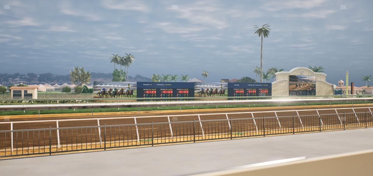 Del Mar Thoroughbred Club - Section Stretch Run Grill W Lvl 1 Tbl 115 Seat View