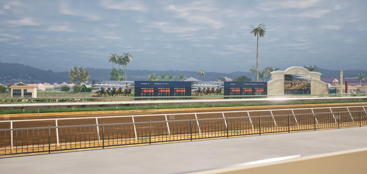 Del Mar Thoroughbred Club - Section Stretch Run Grill W Lvl 1 Tbl 115 Seat View