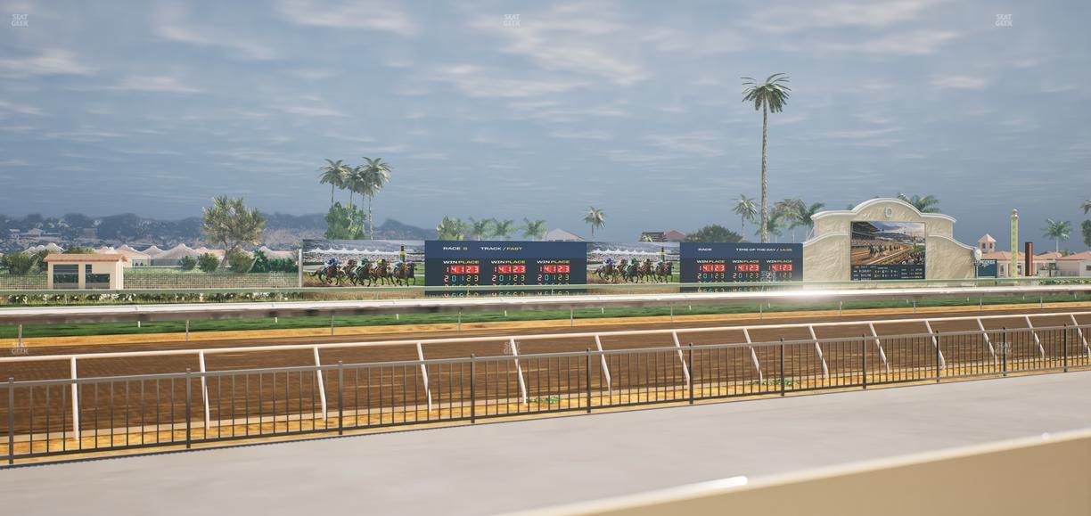 Del Mar Thoroughbred Club - Section Stretch Run Grill W Lvl 1 Tbl 117 Seat View
