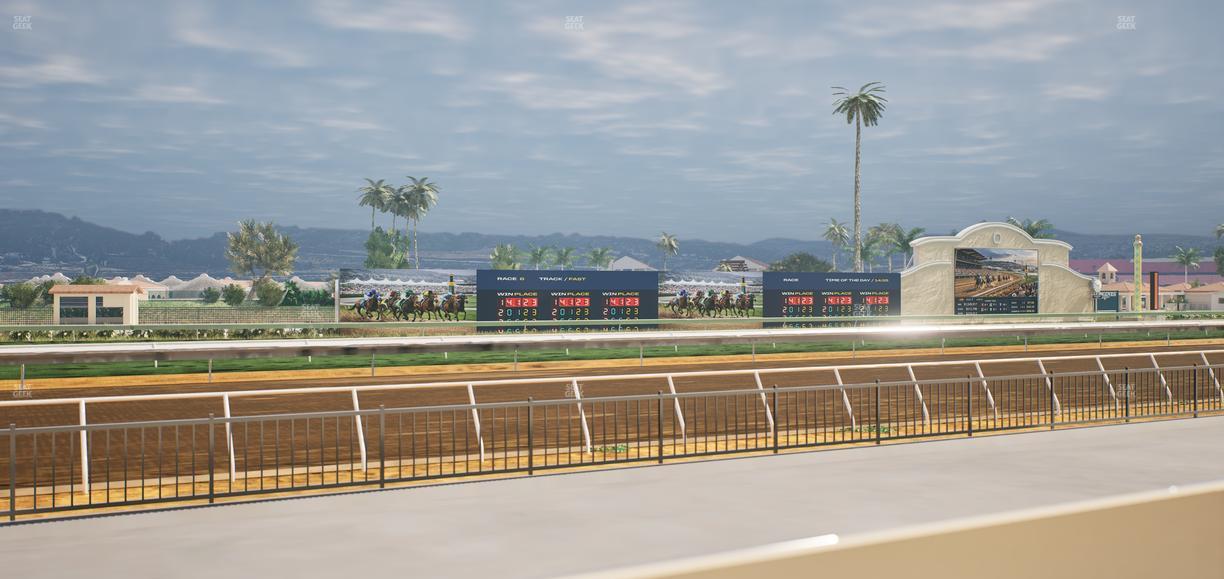 Del Mar Thoroughbred Club - Section Stretch Run Grill W Lvl 1 Tbl 117 Seat View