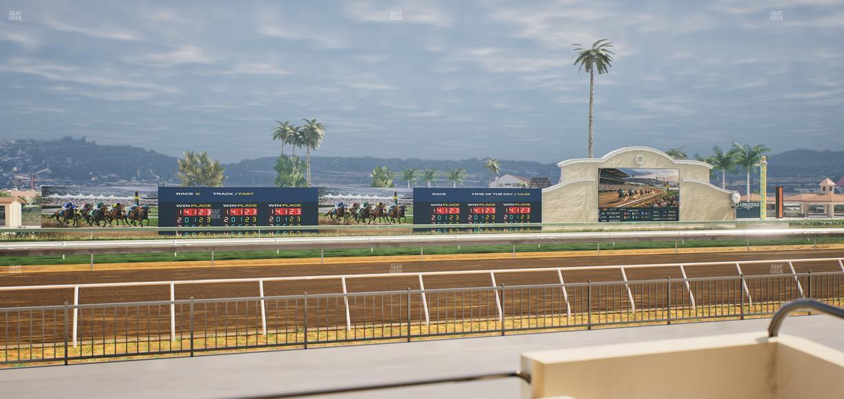 Del Mar Thoroughbred Club - Section Stretch Run Grill W Lvl 1 Tbl 120 Seat View