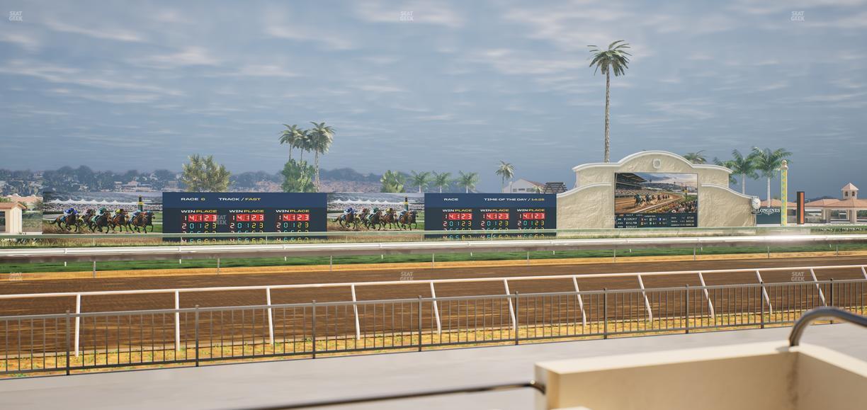 Del Mar Thoroughbred Club - Section Stretch Run Grill W Lvl 1 Tbl 120 Seat View