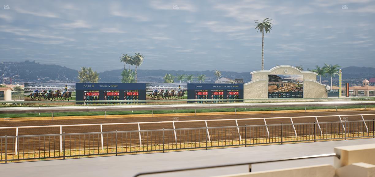 Del Mar Thoroughbred Club - Section Stretch Run Grill W Lvl 1 Tbl 121 Seat View