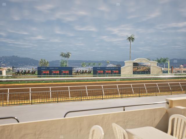 Del Mar Thoroughbred Club - Section Stretch Run Grill W Lvl 1 Tbl 121 Seat View