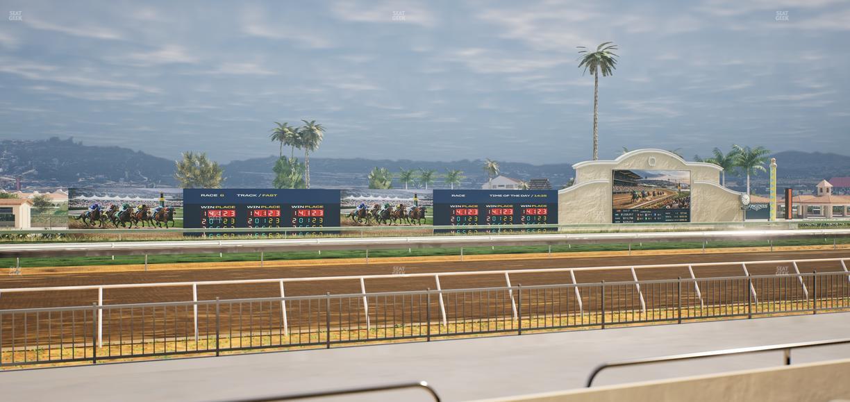 Del Mar Thoroughbred Club - Section Stretch Run Grill W Lvl 1 Tbl 122 Seat View