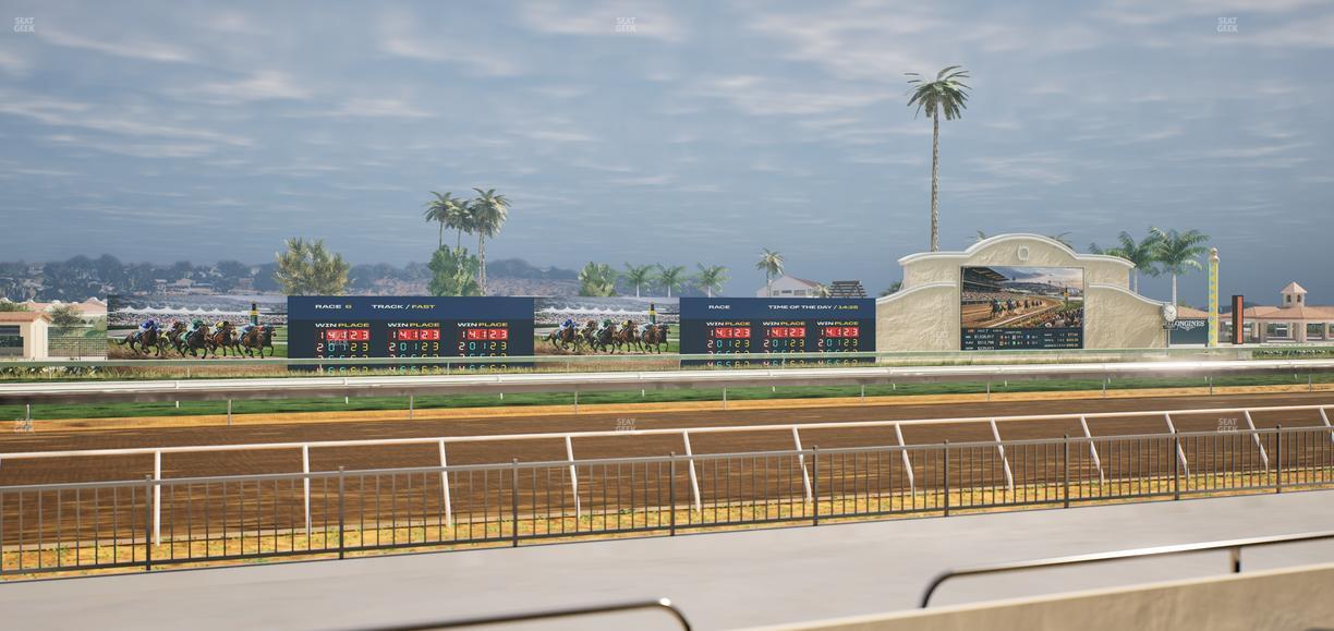 Del Mar Thoroughbred Club - Section Stretch Run Grill W Lvl 1 Tbl 122 Seat View