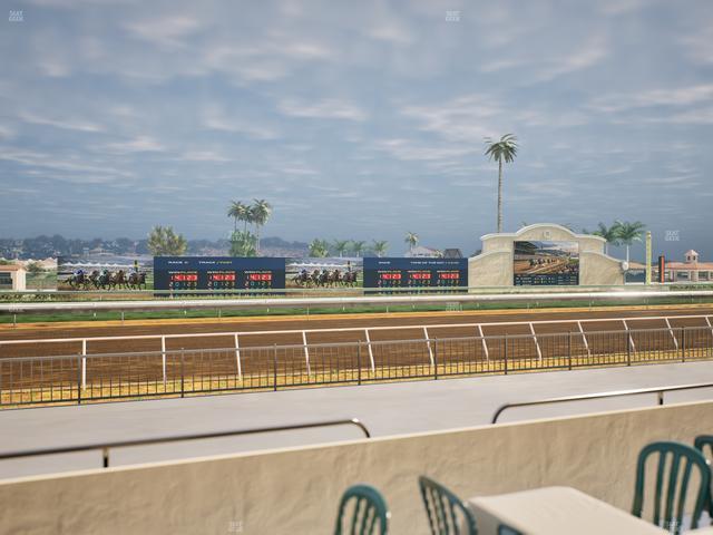 Del Mar Thoroughbred Club - Section Stretch Run Grill W Lvl 1 Tbl 122 Seat View