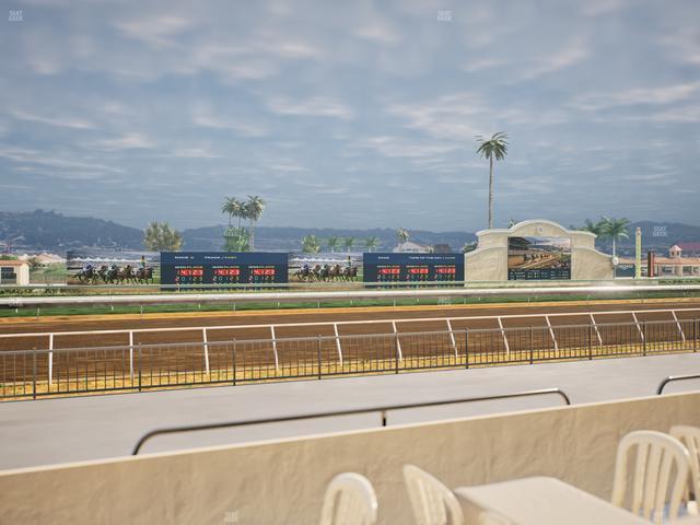 Del Mar Thoroughbred Club - Section Stretch Run Grill W Lvl 1 Tbl 123 Seat View