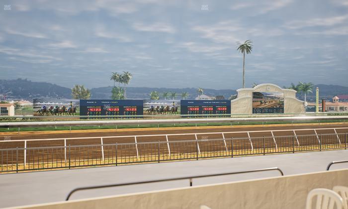 Del Mar Thoroughbred Club - Section Stretch Run Grill W Lvl 1 Tbl 123 Seat View
