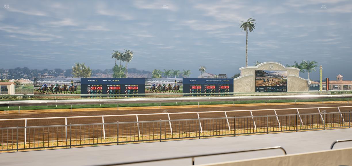 Del Mar Thoroughbred Club - Section Stretch Run Grill W Lvl 1 Tbl 123 Seat View