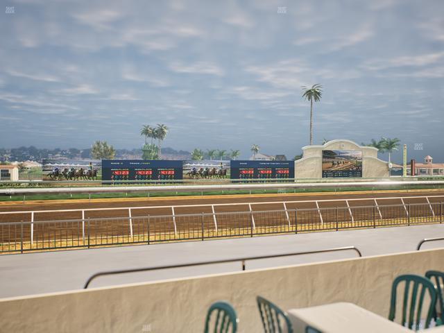 Del Mar Thoroughbred Club - Section Stretch Run Grill W Lvl 1 Tbl 123 Seat View