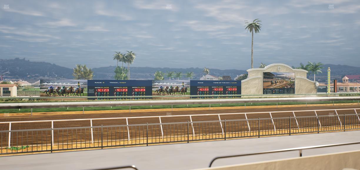 Del Mar Thoroughbred Club - Section Stretch Run Grill W Lvl 1 Tbl 124 Seat View