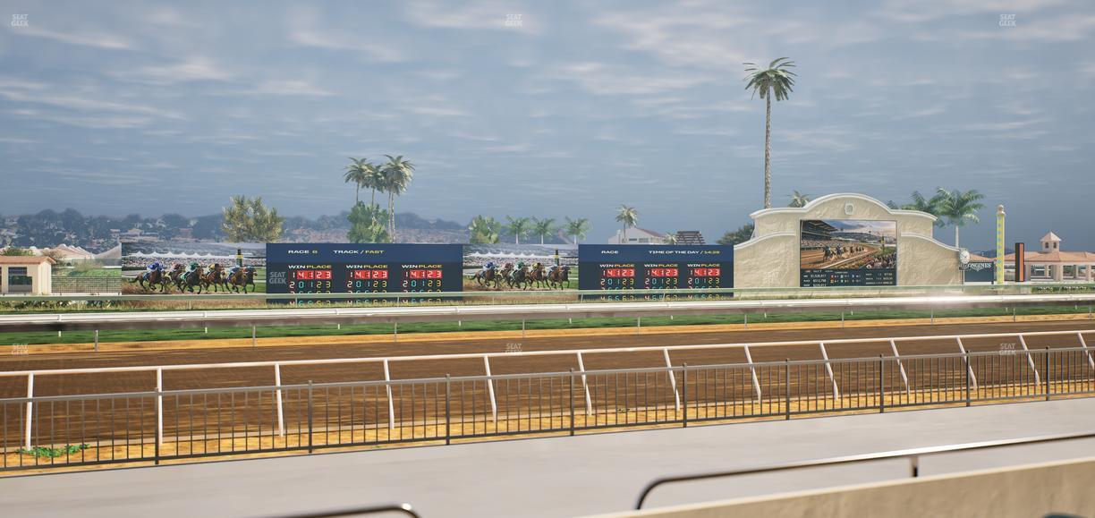 Del Mar Thoroughbred Club - Section Stretch Run Grill W Lvl 1 Tbl 124 Seat View