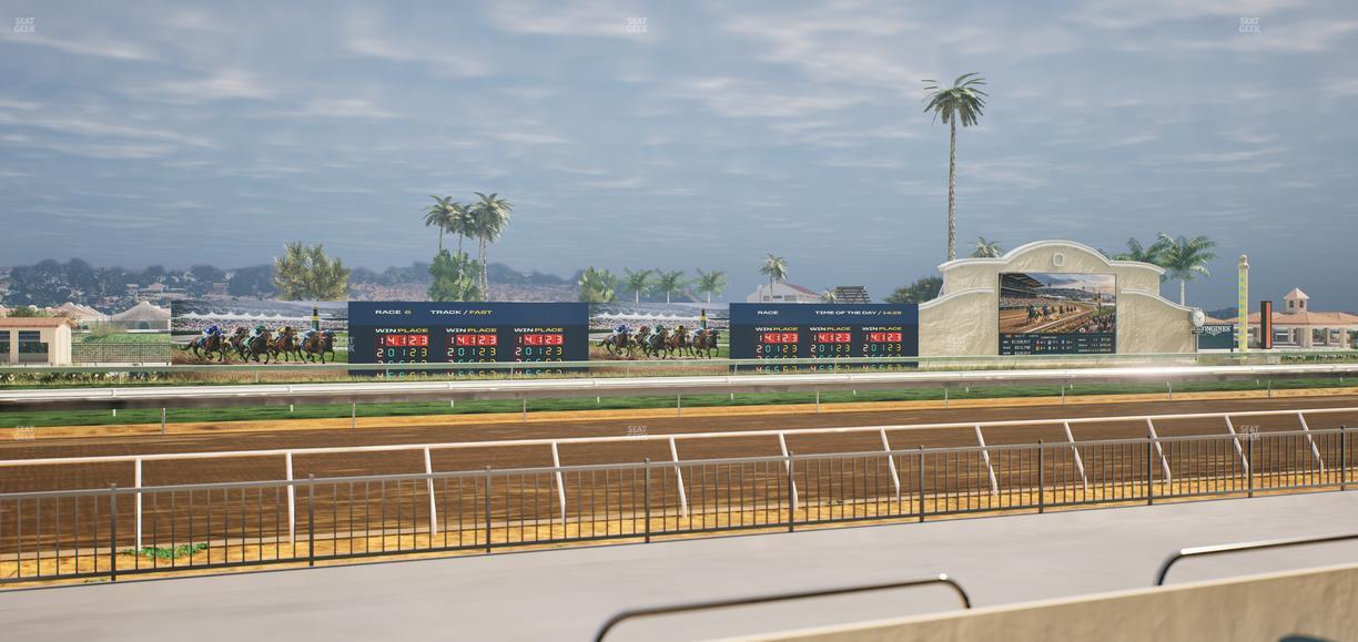 Del Mar Thoroughbred Club - Section Stretch Run Grill W Lvl 1 Tbl 125 Seat View