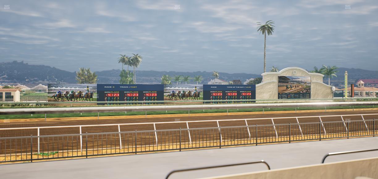 Del Mar Thoroughbred Club - Section Stretch Run Grill W Lvl 1 Tbl 125 Seat View