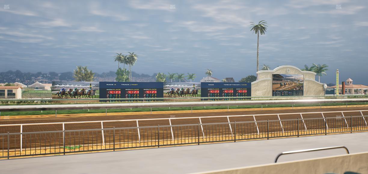Del Mar Thoroughbred Club - Section Stretch Run Grill W Lvl 1 Tbl 126 Seat View
