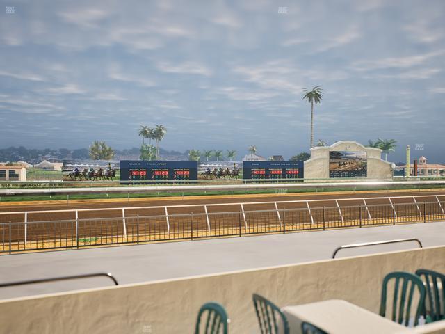 Del Mar Thoroughbred Club - Section Stretch Run Grill W Lvl 1 Tbl 126 Seat View