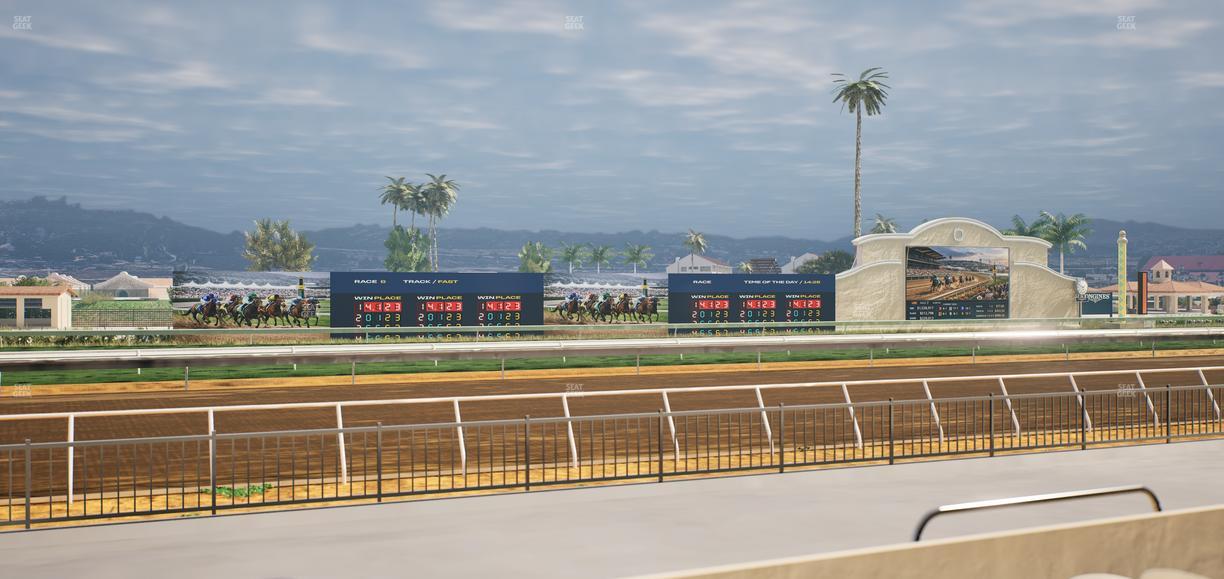 Del Mar Thoroughbred Club - Section Stretch Run Grill W Lvl 1 Tbl 126 Seat View