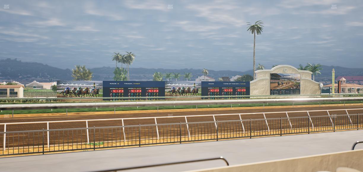 Del Mar Thoroughbred Club - Section Stretch Run Grill W Lvl 1 Tbl 127 Seat View
