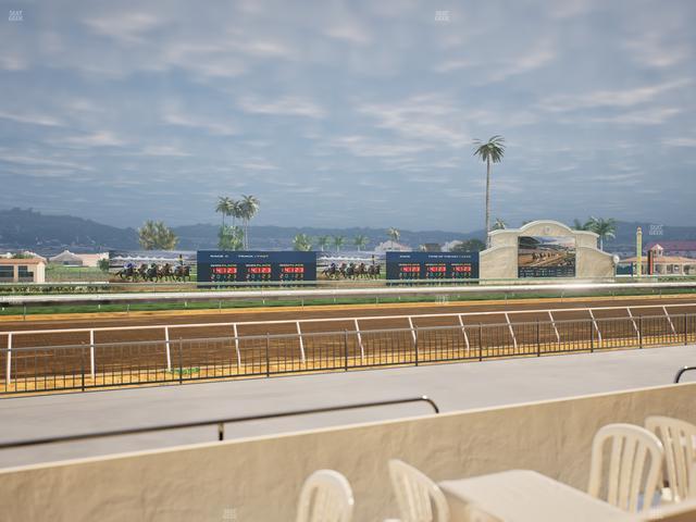 Del Mar Thoroughbred Club - Section Stretch Run Grill W Lvl 1 Tbl 127 Seat View