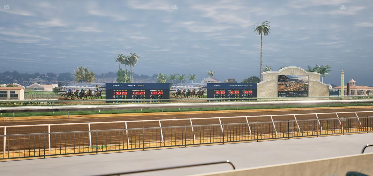 Del Mar Thoroughbred Club - Section Stretch Run Grill W Lvl 1 Tbl 127 Seat View