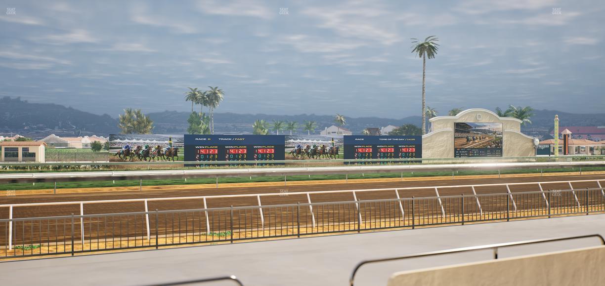 Del Mar Thoroughbred Club - Section Stretch Run Grill W Lvl 1 Tbl 130 Seat View