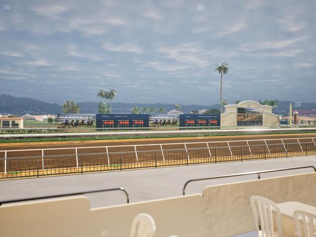 Del Mar Thoroughbred Club - Section Stretch Run Grill W Lvl 1 Tbl 130 Seat View
