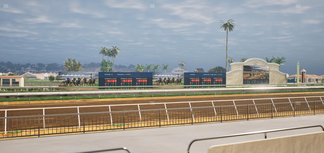 Del Mar Thoroughbred Club - Section Stretch Run Grill W Lvl 1 Tbl 130 Seat View