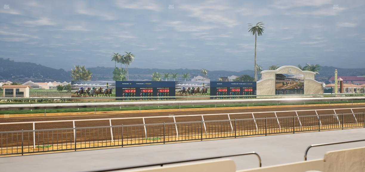 Del Mar Thoroughbred Club - Section Stretch Run Grill W Lvl 1 Tbl 131 Seat View