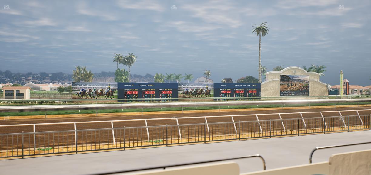 Del Mar Thoroughbred Club - Section Stretch Run Grill W Lvl 1 Tbl 131 Seat View
