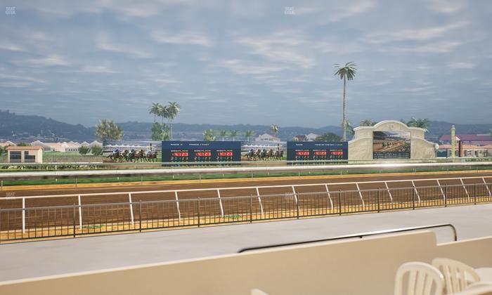 Del Mar Thoroughbred Club - Section Stretch Run Grill W Lvl 1 Tbl 132 Seat View