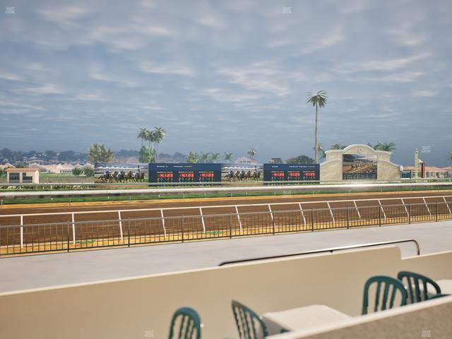 Del Mar Thoroughbred Club - Section Stretch Run Grill W Lvl 1 Tbl 132 Seat View