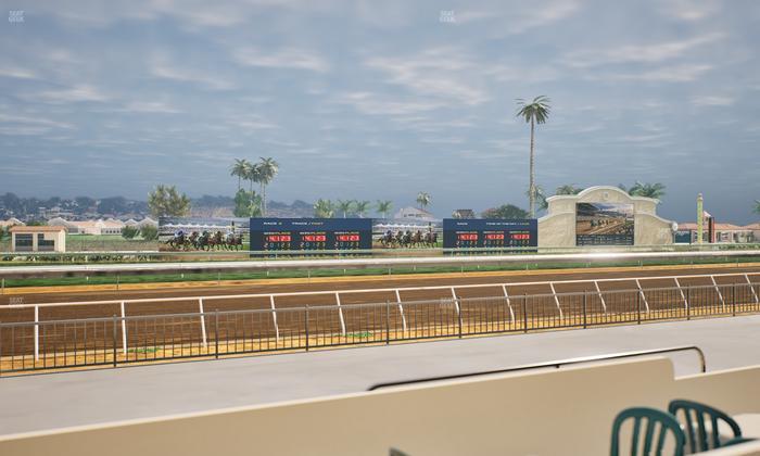 Del Mar Thoroughbred Club - Section Stretch Run Grill W Lvl 1 Tbl 132 Seat View