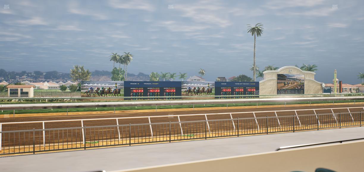 Del Mar Thoroughbred Club - Section Stretch Run Grill W Lvl 1 Tbl 133 Seat View