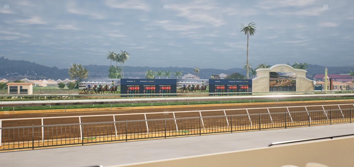 Del Mar Thoroughbred Club - Section Stretch Run Grill W Lvl 1 Tbl 133 Seat View
