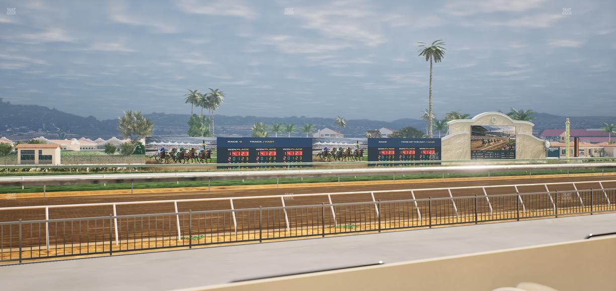 Del Mar Thoroughbred Club - Section Stretch Run Grill W Lvl 1 Tbl 134 Seat View