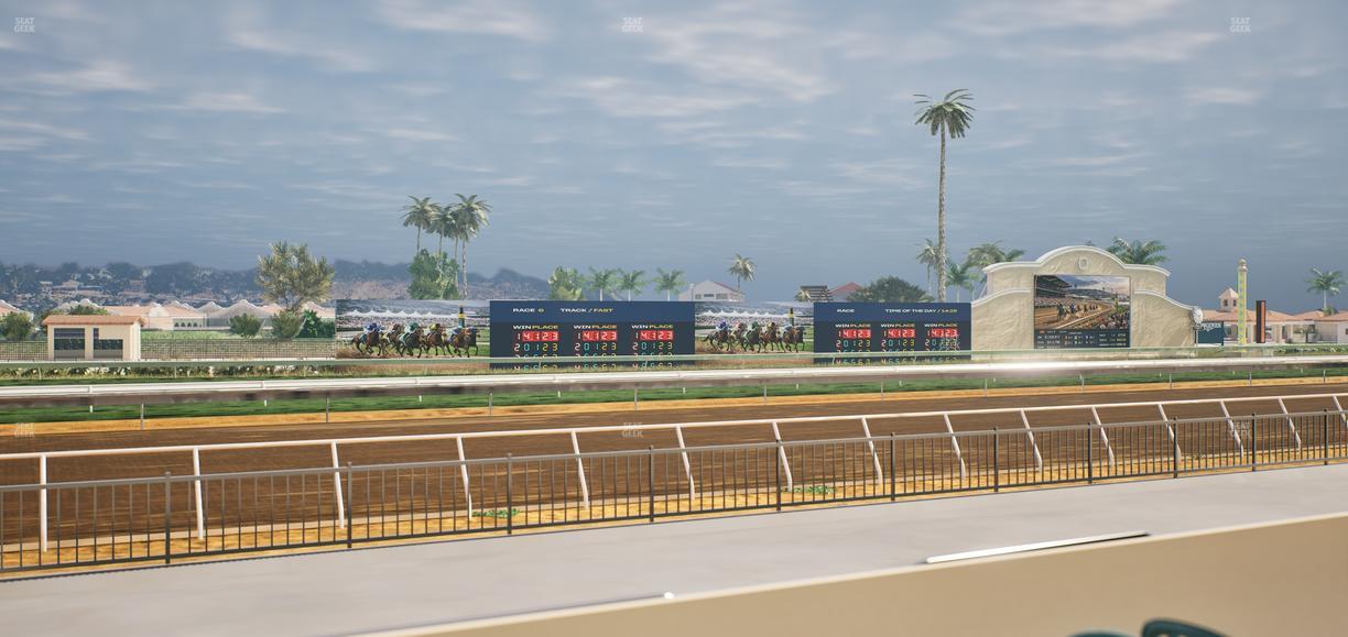 Del Mar Thoroughbred Club - Section Stretch Run Grill W Lvl 1 Tbl 135 Seat View