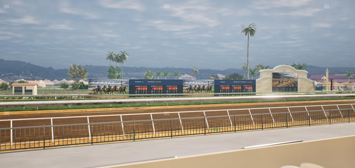 Del Mar Thoroughbred Club - Section Stretch Run Grill W Lvl 1 Tbl 135 Seat View